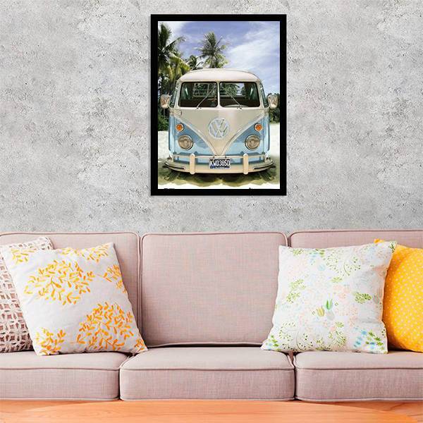 Quadro Fotografia Kombi Na Praia Quadros Online