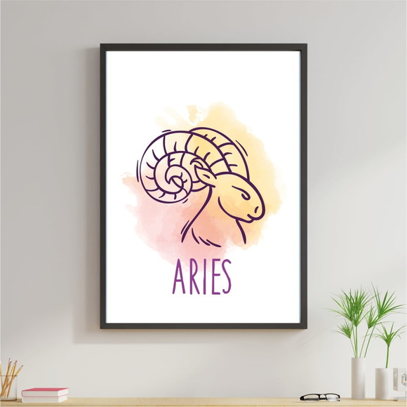 Quadro Decorativo com imagem sobre signo de Áries