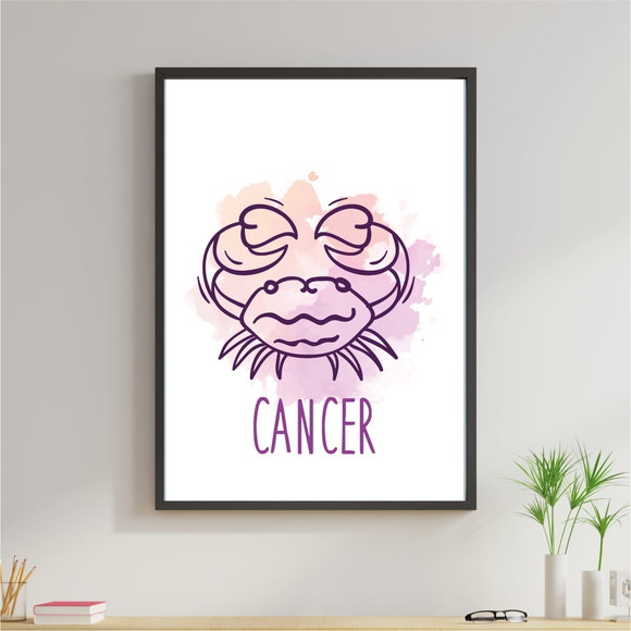 Quadro Decorativo com imagem sobre signo de Câncer