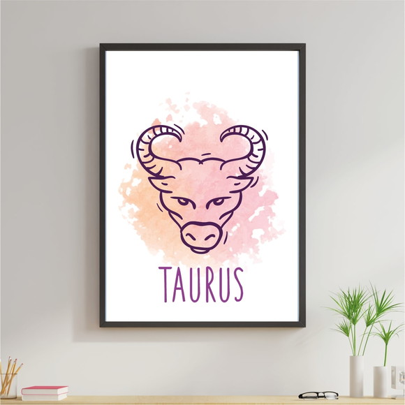 Quadro Decorativo com imagem sobre signo de Touro