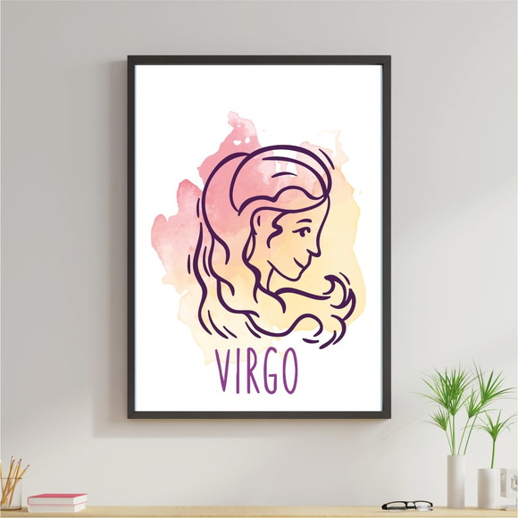 Quadro Decorativo com imagem sobre signo de Virgem