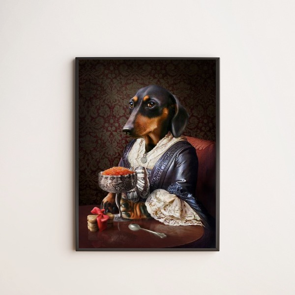 Quadro Senhora Dachshund