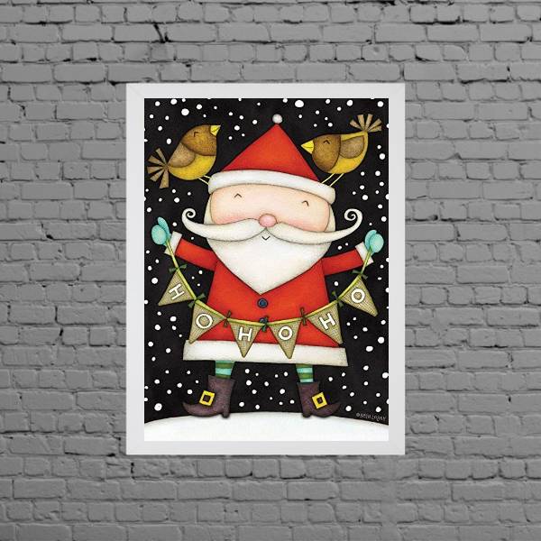 Quadro Ilustração Papai Noel