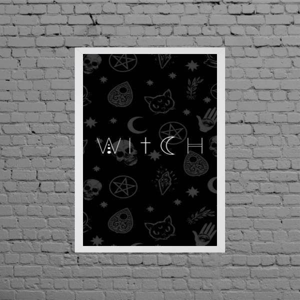 quadro decorativo witch