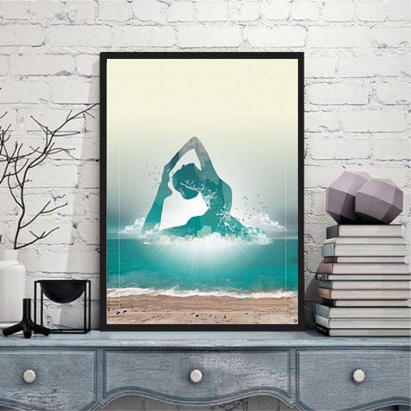 Quadro decorativo yoga zen