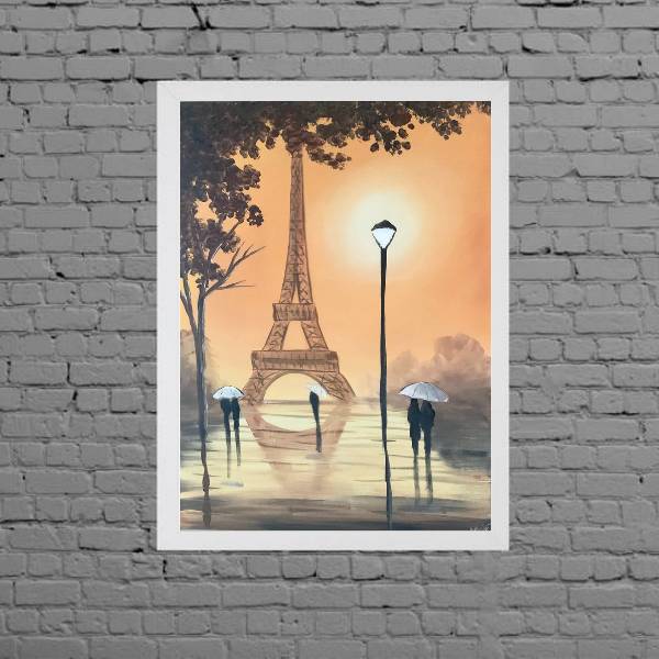 Quadro Estilo Pintura Paris