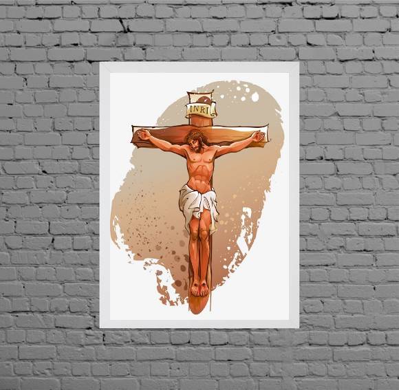 Quadro Decorativo Jesus Cruxificado