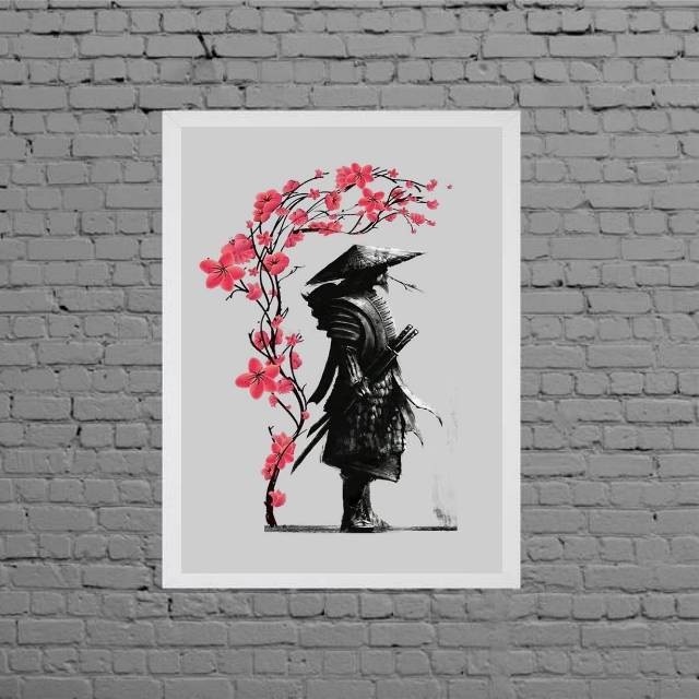 Quadro Arte Japonesa Samurai