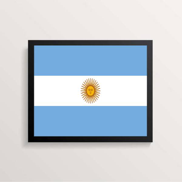 Quadro Decorativo Bandeira Argentina