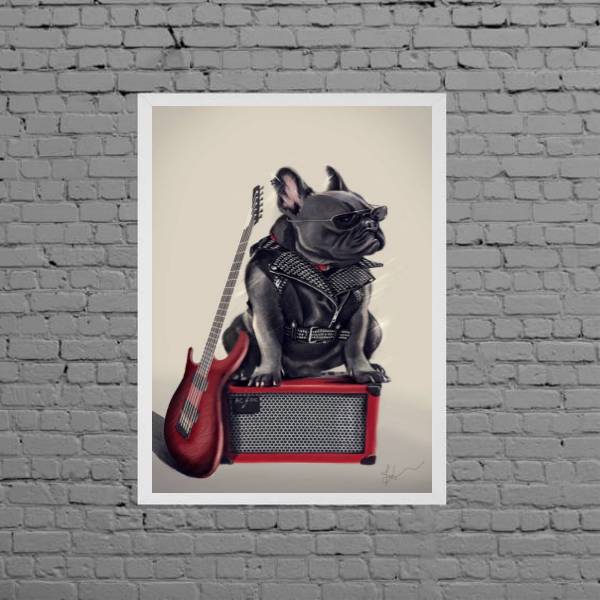 Quadro Bulldog Francês Rock