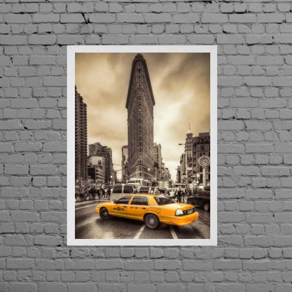 Quadro Nova York Taxi Amarelo