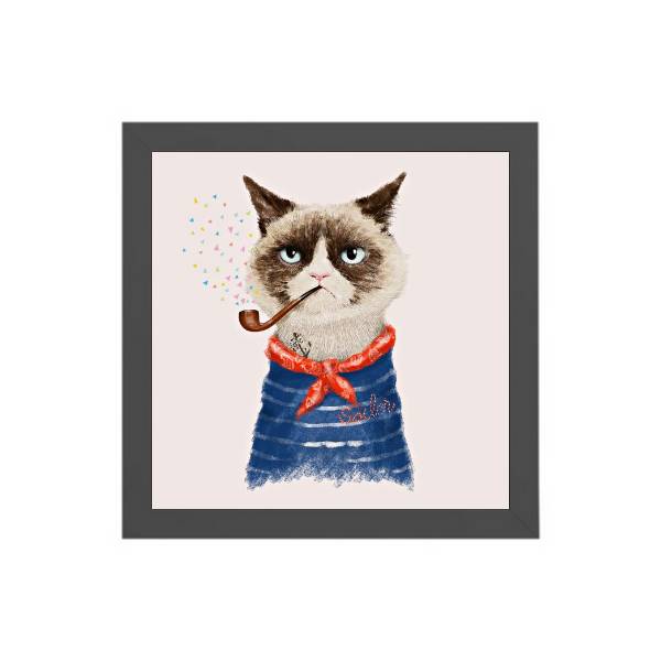 Quadro Decorativo Cat Sailor