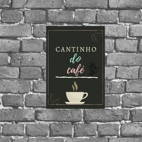 Placa Decorativa Cantinho Do Café