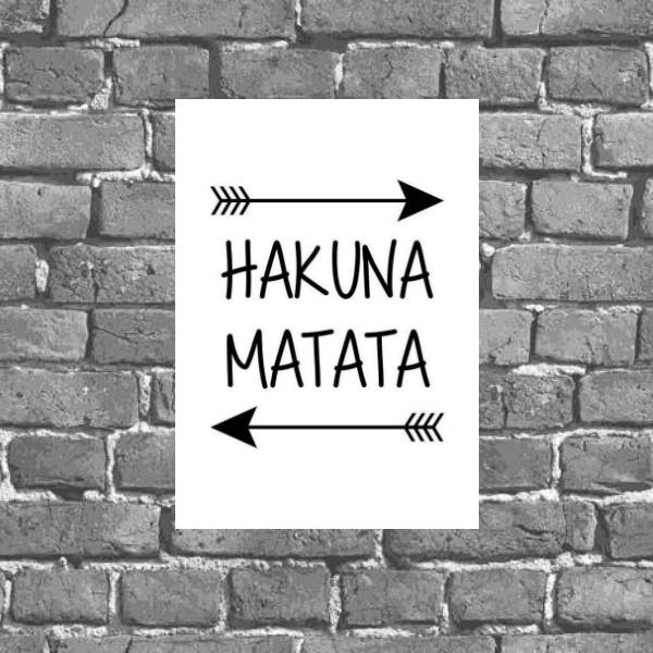 Placa Decorativa Hakuna Matata