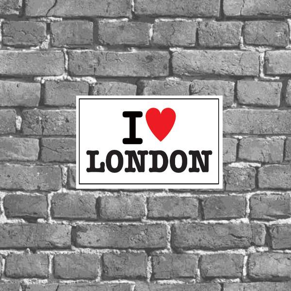 Placa Decorativa I Love London