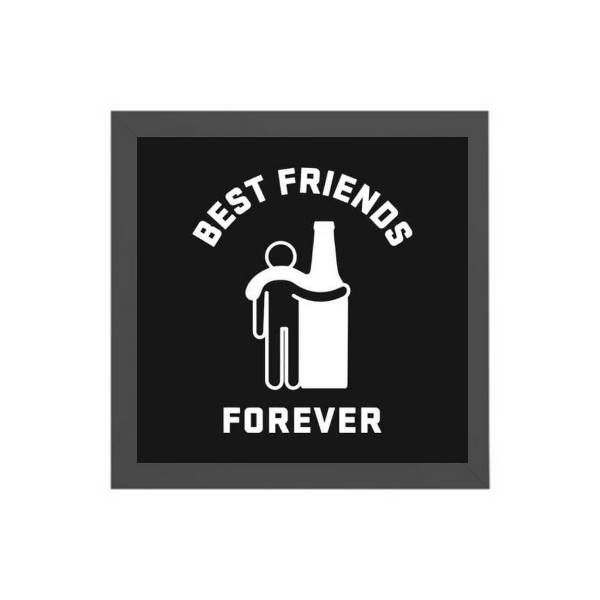 Quadro Quadrado Cerveja Best Friends