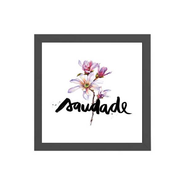 Quadro Quadrado Saudade Floral