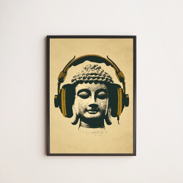 Quadro Decorativo Music Buda