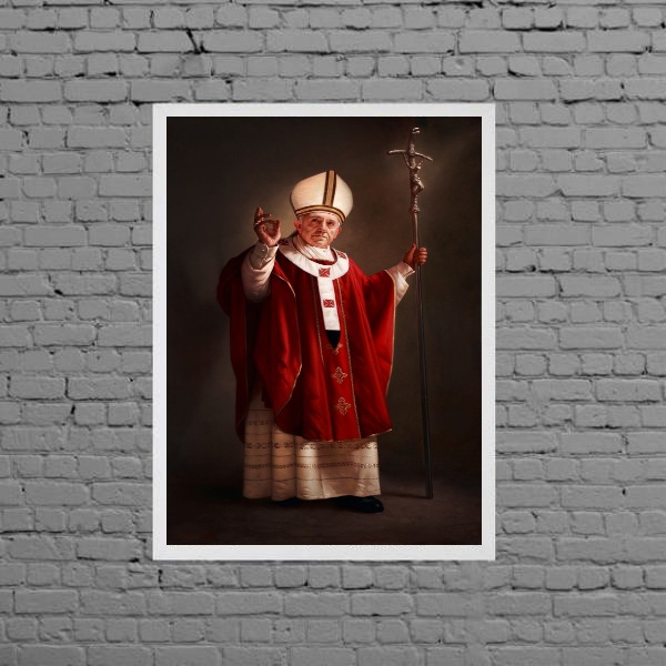 Quadro Decorativo Fotografia Papa Francisco