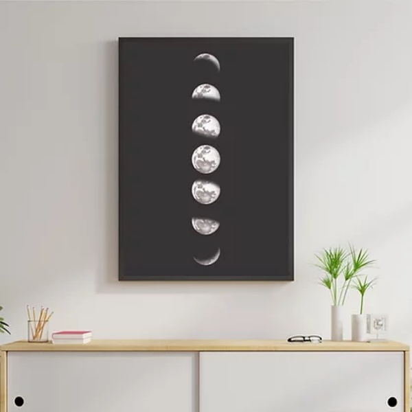 Quadro Decorativo Lua Fases