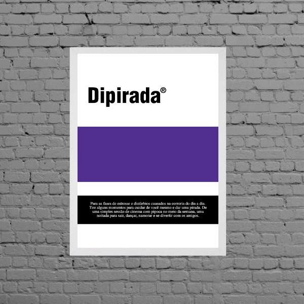 Quadro Decorativo Remédio Dipirada