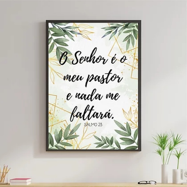 Quadro O Senhor É O Meu Pastor