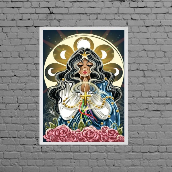 Quadro Decorativo Santa Sara Kali