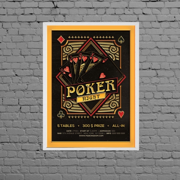 Quadro Decorativo Cartaz Poker Night