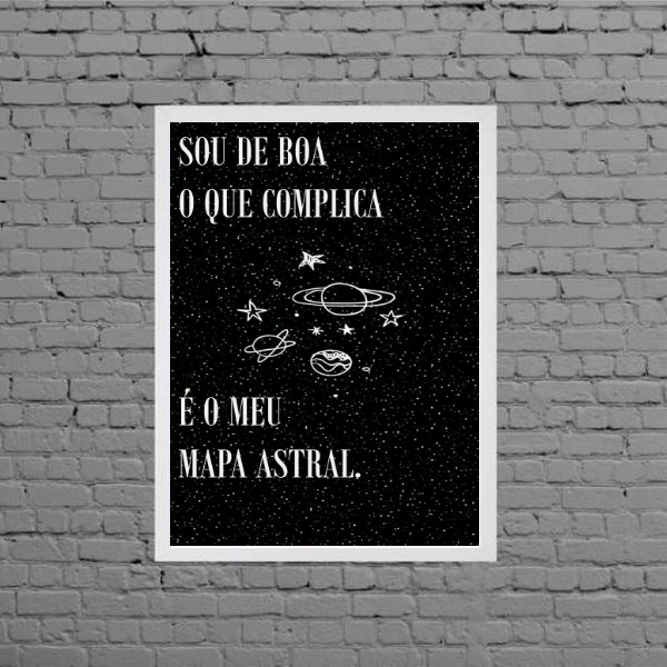 Quadro A Culpa É Do Meu Mapa Astral