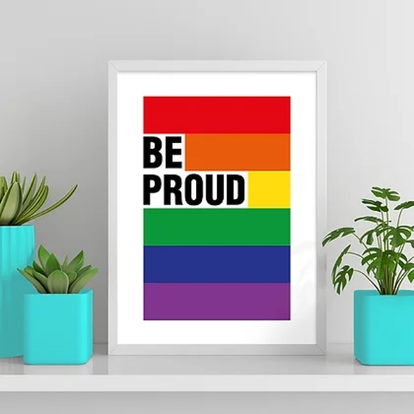 Quadro Decorativo LGBT Be Proud