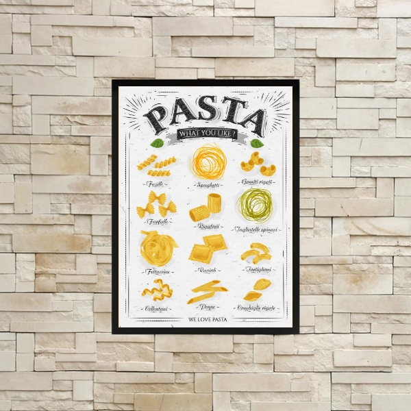 Quadro Decorativo Tipos De Pasta