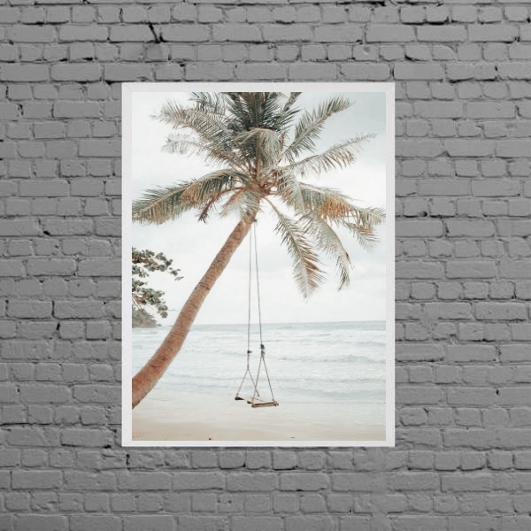 Quadro Praia Coqueiro Balanço