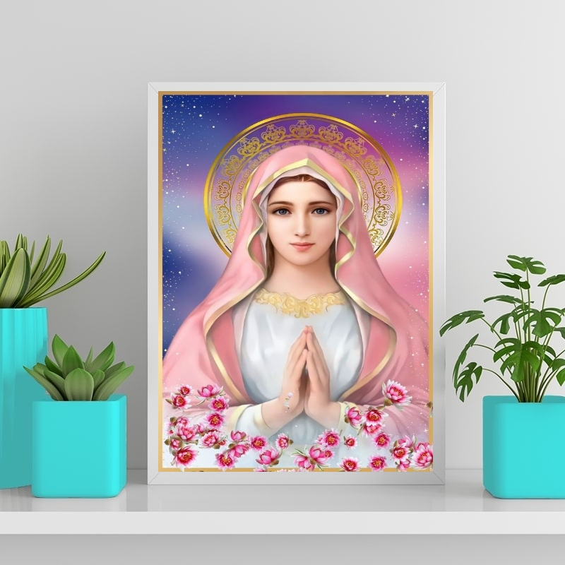 Quadro Nossa Senhora Da Rosa Mística