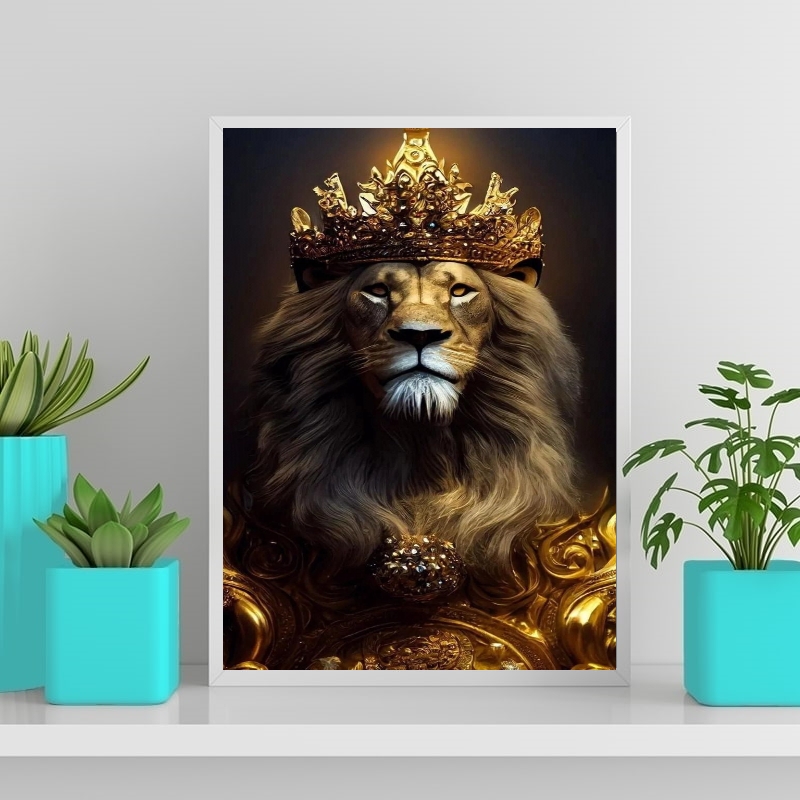 Compre Quadro Decorativo Infantil Leão Rei a partir de R$ 121.6 - Quadros -  Decora Online