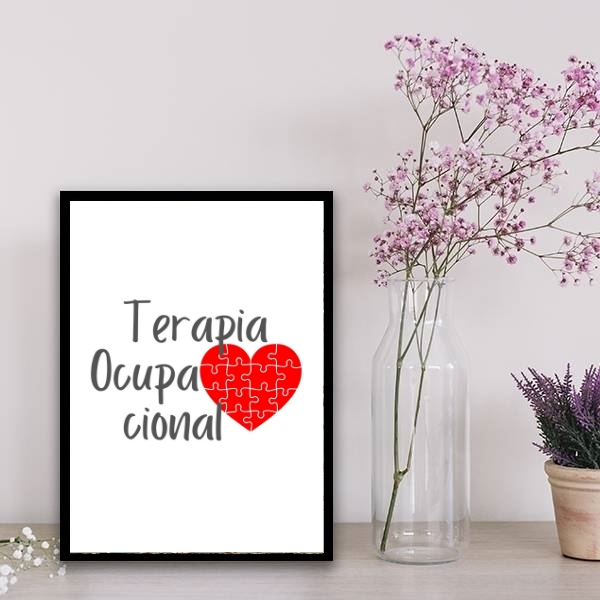 Quadro Decorativo Terapia Ocupacional