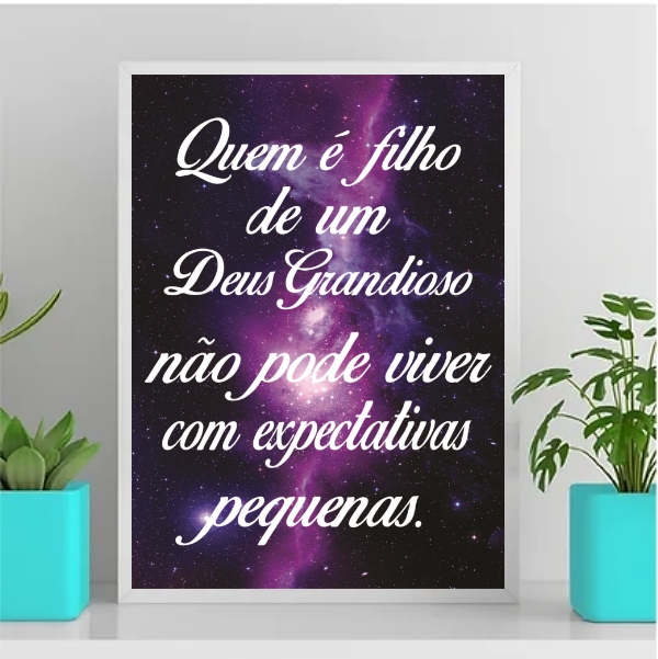 Quadro Filho De Um Deus Grande