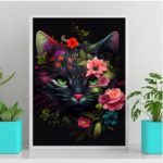 Quadro Decorativo Cute Cat