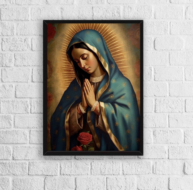 Quadro Decorativo Imaculado Coração De Maria