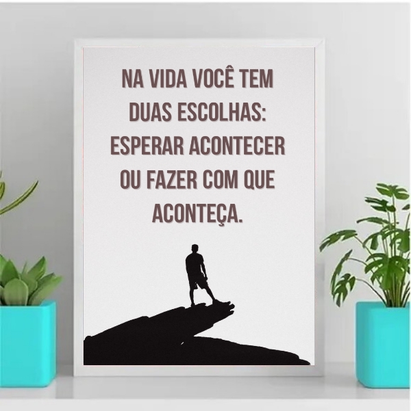 Quadro Motivacional Faça Acontecer