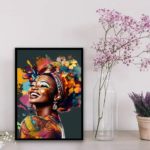 Quadro Decorativo Mulher Arte Africana