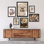 Kit Composição 6 Quadros Decorativos Cantinho Do Café