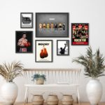 Kit Composição 6 Quadros Decorativos Rocky Balboa