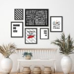 Kit Composição 6 Quadros Decorativos São Paulo