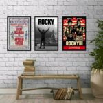 Kit 3 Quadros Decorativos Rocky Balboa Posters