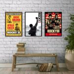 Kit 3 Quadros Decorativos Rocky Balboa Lutas