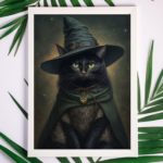 Quadro Decorativo Witchy Black Cat