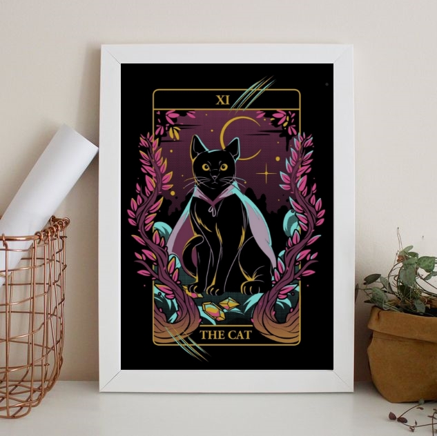 Quadro Decorativo Carta The Cat