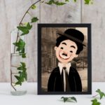 Quadro Decorativo Charlie Chaplin Ilustração