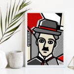 Quadro Decorativo Charlie Chaplin Pop Art