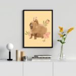 Quadro Decorativo Capivara Desenho